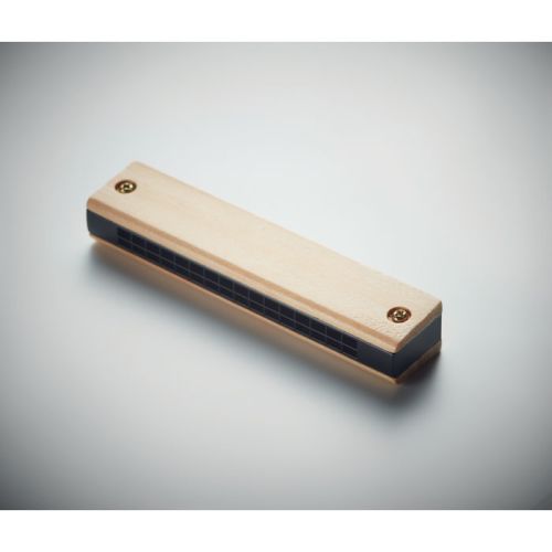 Harmonica with wood - Image 2